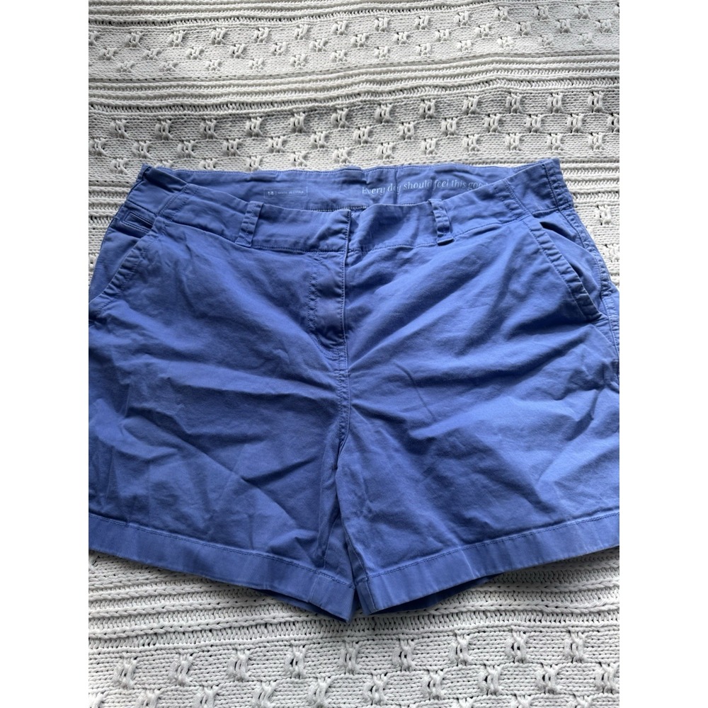 015 – Women's Size 14 Vineyard Vines Blue Chino Shorts With Stretch